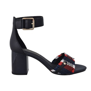 TOMMY HILFIGER RAFFIA HEELED SANDAL FW0FW03948