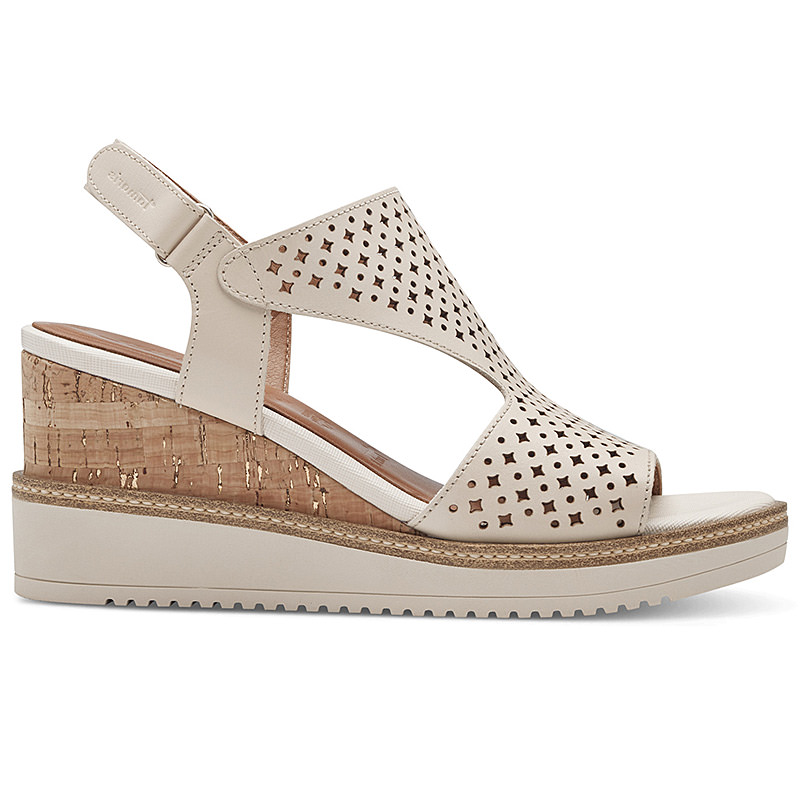 Tamaris Sandali Donna Con Zeppa 7,5 Cm – Pelle, Chiusura In Velcro, Tecnologia Touch-It, Taglie EU - 3