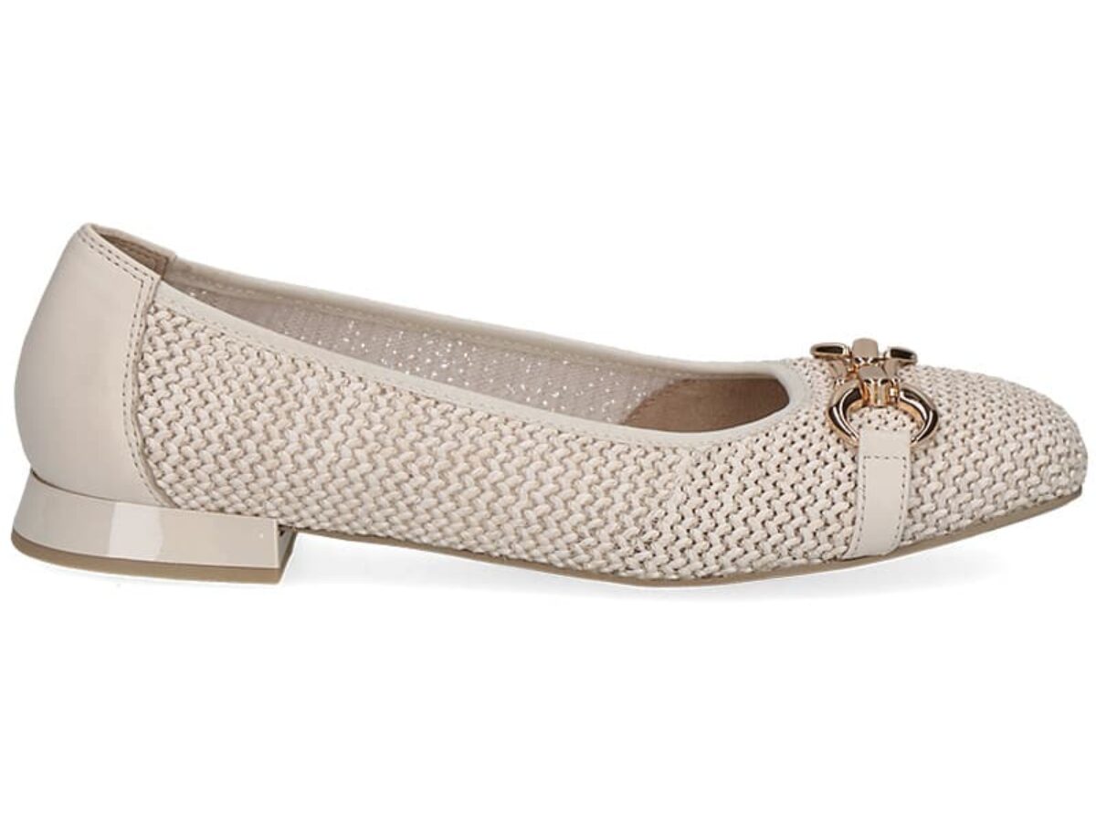 Ballerines CAPRICE Femme - Confort Memotion - Cuir Et Textile - Taille 42