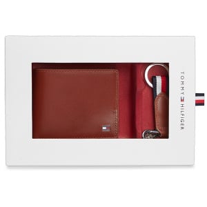 Ανδρικα Πορτοφόλια Σετ Με Μπρελόκ Tommy Hilfiger AM0AM14805 Ανδρικα Πορτοφόλια Σετ Με Μπρελόκ Tommy Hilfiger AM0AM14805
