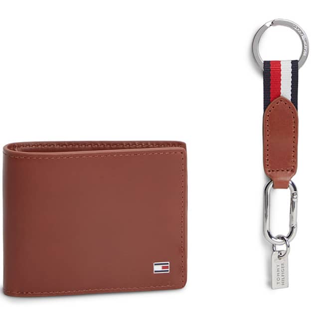 Ανδρικα Πορτοφόλια Σετ Με Μπρελόκ Tommy Hilfiger AM0AM14805 Ανδρικα Πορτοφόλια Σετ Με Μπρελόκ Tommy Hilfiger AM0AM14805